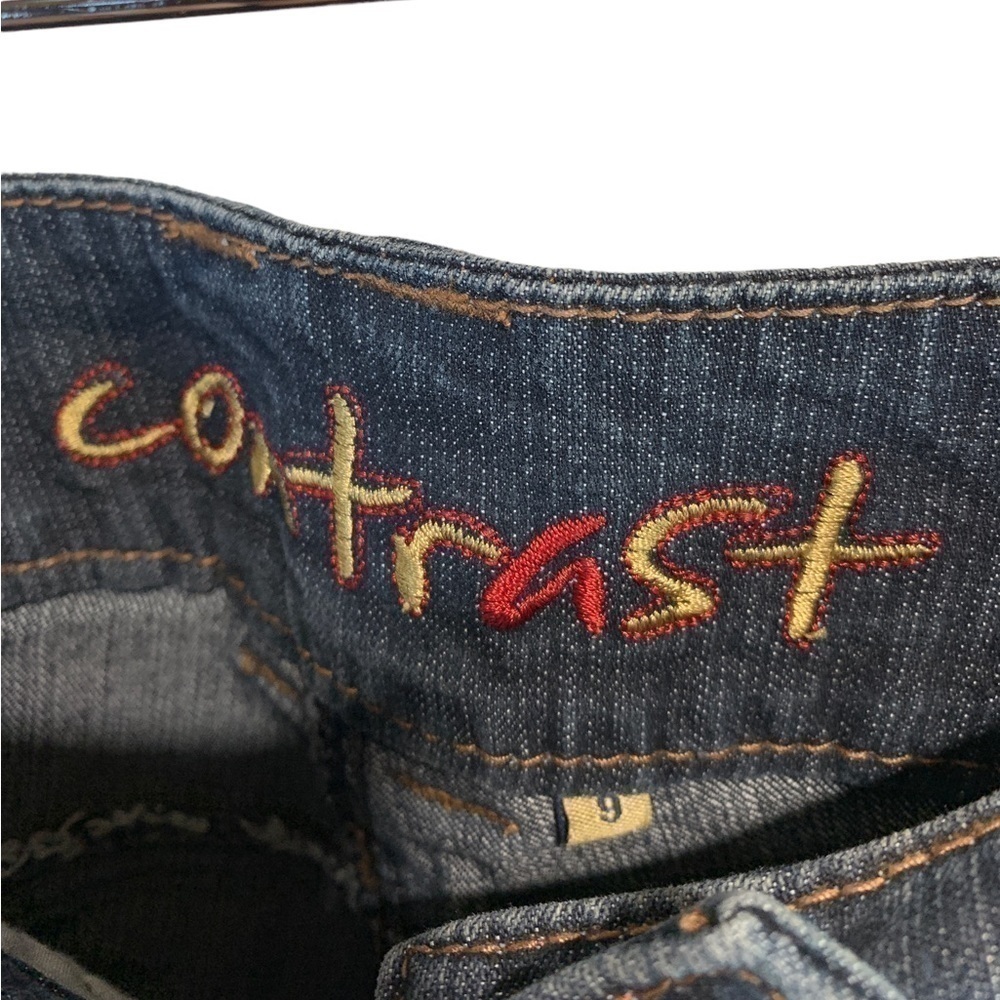 VINTAGE Contrast High Rise Flared Jeans - Picture 5 of 10